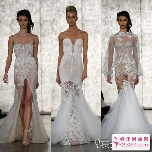 来自以色列的婚纱，美到不行，深V字白色裹胸_Y2OOO.COM第2张