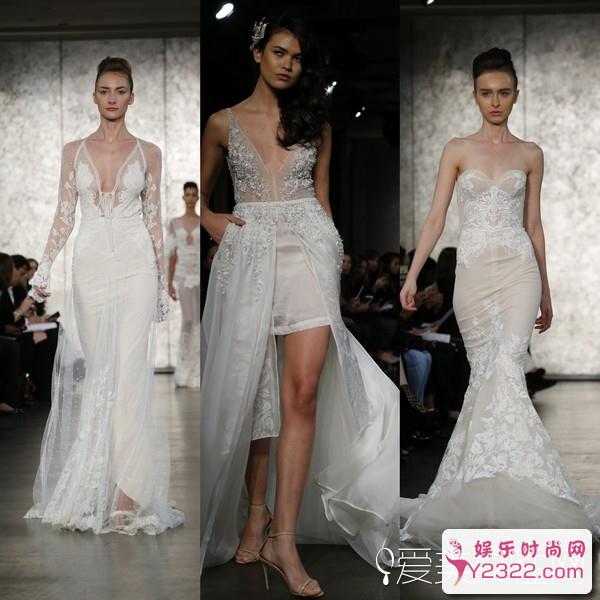 来自以色列的婚纱，美到不行，深V字白色裹胸_Y2OOO.COM第3张