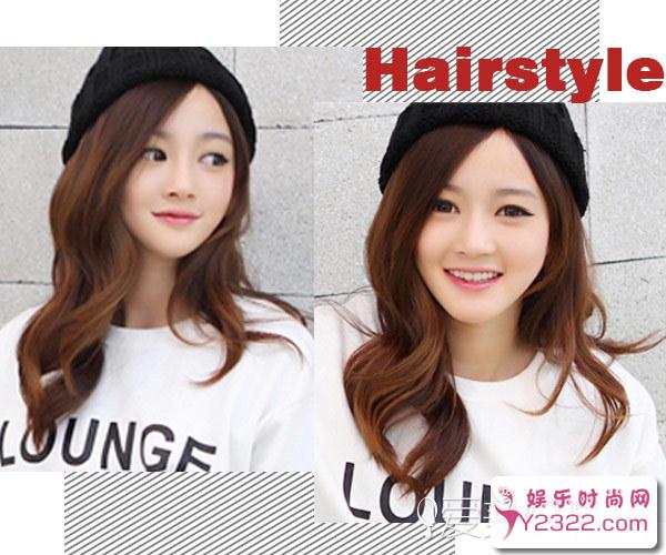 圆脸妹子搭配怎样的发型?快来围观9款适合圆脸妹子刘海_Y2OOO.COM第3张