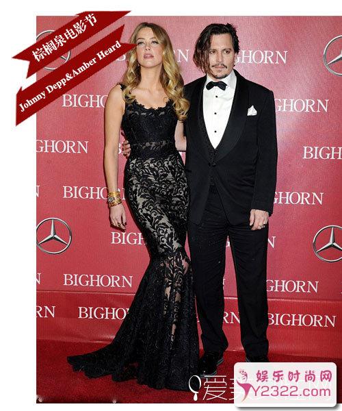  棕榈泉电影节 "女王"美艳德普嫂透视抢镜 