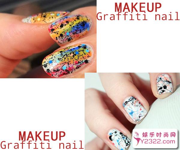 潮女们只喜欢在墙上涂鸦？不，在指甲上同样可以_Y2OOO.COM第4张