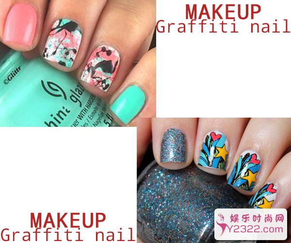 潮女们只喜欢在墙上涂鸦？不，在指甲上同样可以_Y2OOO.COM第4张