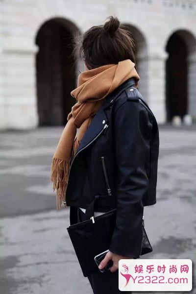 冬天围围巾搭配什么发型才最美 5种方法让你美美出门_Y2OOO.COM第9张