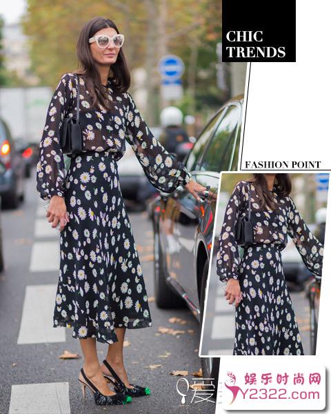 看潮人们如何将碎花连衣裙穿出时髦味的 颠覆小清新_Y2OOO.COM第5张