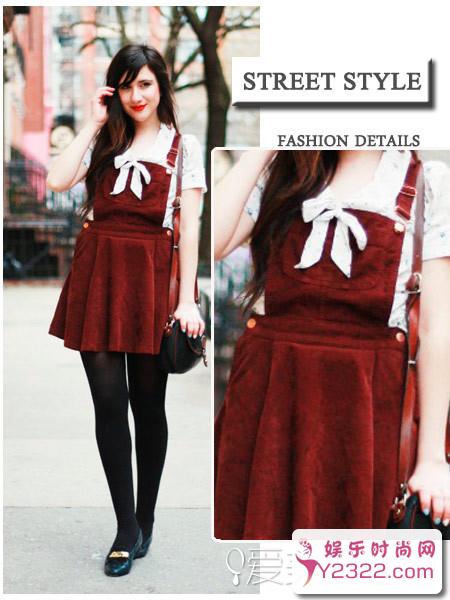 轻松减龄扮嫩必备单品 美萌十足背带裙快get_Y2OOO.COM第4张