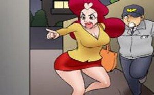 救美女被流氓揉胸摸全身 色系邪恶漫画军团